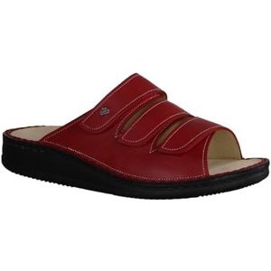 Finn Comfort Korfu Pomodore (rood) - muiltjes - merken, rood, leer (nube), Pomodore Rood, 42 EU
