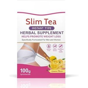 Instant Detox Thee, 20 Zakjes (5 G Per Stuk) - Ondersteunt Een Gezond Gewichtsbeheer, Gemakkelijk Te Bereiden, Dagelijkse Detoxdrank(2PCS)