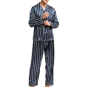 Satijnen pyjama voor heren, nachtkleding, loungewear, L