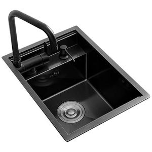 Onzichtbare Roestvrijstalen Spoelbak Met Opvouwbare Kraanafvoerafdekking Voor Bars Camper Kleine Keuken Ingebouwde Verborgen Wastafel Voor Het Gemak Van Het Wassen Van Groenten(30 * 45 * 21cm)