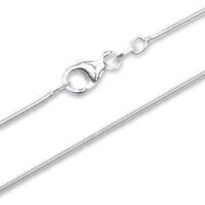 5starwarehouse® Echte Sterling zilveren 925 ketting ketting - slang of water golf stijl - cadeau voor hem of haar (20 inch, slang stijl)