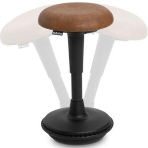 Wobblez Ergonomische bureaustoel – draaibare kruk voor de rug – in hoogte verstelbaar 55-75 cm – voor staand bureau – evenwichtsstoel