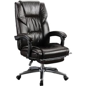 Ergonomische bureaustoel 90°-180° verstelbare stoel met armleuning en voetpedaal Bureaustoel Belasting 400 lbs Sponsbureaustoelen