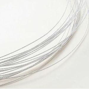 2M 14K/18K goudkleurig messing 0,5 0,7 0,8 1,2 mm koperdraad reliëf voor sieraden maken handgemaakte doe-het-zelf sieraden materiaal-reliëf platina-0,4 mm x 2 meter