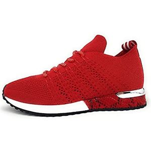 La Strada Damesschoenen, veterschoenen, sportieve sneakers, rood, schoenmaat: EUR 39, rood, 39 EU