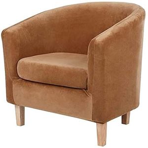 2 -delige bad stoelhoezen met kussen slipcover stretch jacquard meubels cover leunstoel meubels beschermer for woonkamer Hoezensets(Color:Khaki)