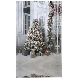 Kerstboom met bal 3 x 5 ft lente vakantie banner kleurrijke paastuin vlag decoratieve huis vlag banner met doorvoertules voor buiten binnen paasfeest decor (klassieke stijl)