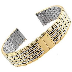 Horlogeband metalen horlogeband 13 mm 18 mm 20 mm 22 mm 24 mm roestvrijstalen horlogeband armband heren dames zilver rosé gouden armband