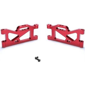 IWBR Fit for Wltoys 144001 Hobby Rc Model Auto 1/14 Lc Racing Volledige Serie Rechtop Set A-Arm 2 stuks Front Lower Suspension Arm (Size : Red)