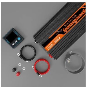 Zuivere Sinus-spanningsomvormer Auto Converter Omvormer Zuivere Sinus 1500W 2500W Dc 12V Naar Ac 220V 230V Off Grid Omvormer (Size : 1500W)