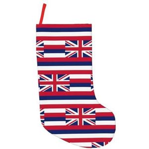 stujvc Hawaii Vlag Extra Grote 18 inch Kerst Kousen, Perfecte Kous Stuffers Voor Volwassenen Kerstboom Opknoping