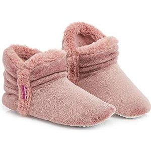 Dunlop - Damespantoffels - Lichtroze - Gevoerd - Winterpantoffels