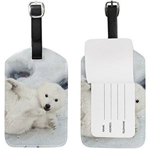 BALII Polar Bear Baby Bagage tag Koffer ID Label Een Stuk