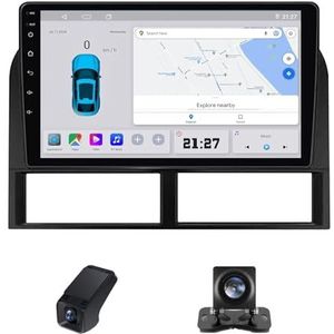 Android 13 Autoradio geldt voor Jeep Grand Cherokee II WJ 1998-2004 9 inch Touchscreen Autoradio met Wireless Carplay Android Auto Navi GPS Bluetooth/WiFi+Telecamera Achterkant(NF-2)