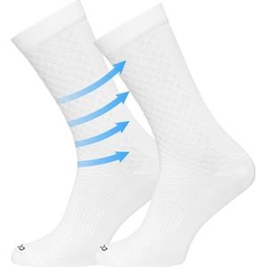 TODO Fietssokken heren en dames. Ademende racefiets sokken. Fietssokken heren, fietssokken heren met motief ook hardloopsokken., Serpente wit, 35-38 EU