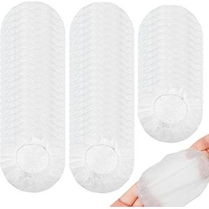 Hoofdtelefoonhoezen, Oorkussenhoezen voor koptelefoon, 100 stuks stof- en zweetbestendige hoezen voor hoofdtelefoons met oorkussens van 8,5 tot 10 cm Qarido