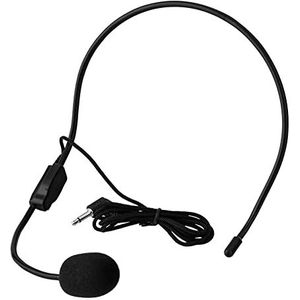 Bedrade spraakmicrofoon, 3,5 mm bedrade computersprekende hoofdtelefoon, lichtgewicht geluidsmicrofoon voor tv-presentatoren, omroepen en zangers