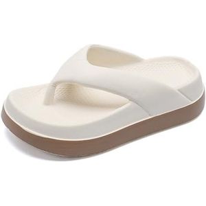 Dia's, Dames slippers casual - lichtgewicht outdoor strand/zwembad/reis slippers,voor dames en heren(Beige,41 EU)