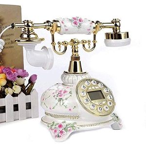 Telefoon Mode Creatieve Antieke Europese Pastorale Retro Telefoon Thuiskantoor vaste Telefoon Nummerherkenning, Goud