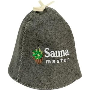 GMMH Saunahoed, saunamuts van wolvilt, sauna, Master - meester (501-137), vilten saunakap voor dames en heren, vilten hoed, hoed voor sauna