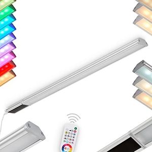 LED onderkast armatuur Raivo, onderkast lichtstrIP(53 cm) met afstandsbediening en RGB kleurwisselaar Kastverlichting, 50 Watt, 450 Lumen, 2200-6500 K