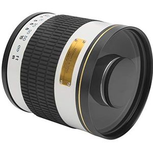 500mm spiegellens, volwassen lens macrocameralens voor Sony camera (wit)