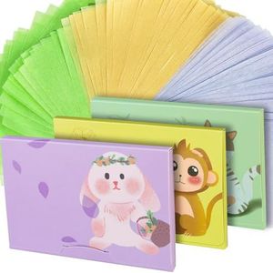 300 vellen olieabsorberende weefsels, HNYYZL 3 Pack Premium olie blotting papier vellen, doorschijnend, zacht gezicht blotting papier blijft de huid fris en glad, voor gezichtshuid verzorging en make-up (groen, blauw, bruin)