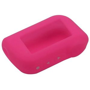 Afstandsbediening Autosleutel Siliconen Hoes Case voor Starline A93 A63-rosered