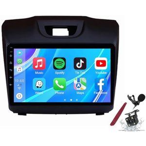 Android 14 Autoradio Navi voor I-suzu Dmax S10 (2015-2018) 9 Inch Touchscreen Multimedia Speler met Draadloze Carplay GPS Navigatie FM RDS Bluetooth 5G-WiFi SWC DSP,M120s