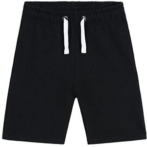 CityComfort Broek kinderen - sweatshorts voor jongens - French Terry korte broek - shorts met elastische tailleband, maten 5-14 jaar (Zwart, 11-12 Jaar)