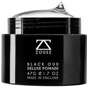 ZOUSZ Pomata Deluxe Uomo Black Oud – Cera Capelli Uomo Forte a Base d’Acqua con Tenuta Duratura, Volume e Finitura Lucida – 50g