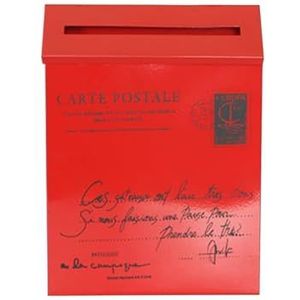 Postdozen Brievenbus Brievenbussen Box Brievenbus Woondecoratie Oude Stijl Retro Decoratieve Postbus Wanddecoratie Pakketkast(Rot)