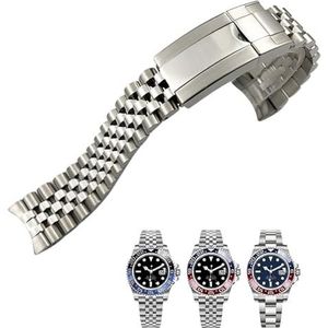 dayeer 904L massief roestvrijstalen horlogeband voor Rolex GMT Jubilee Master II polsbandarmband met Oyster-sluiting 20 mm