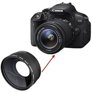 MASUNN 58mm 0.45X Groothoek Macro Camera Lens Voor Canon Eos 350D 400D 450D 500D 1000D 550D 600D 1100D Dslr