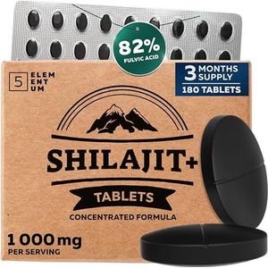 Shilajit Original Himalaya – 90.000 mg | 180 tabletten | puur Shilajit origineel Mumijo rijk aan 82% fulvinzuur | handgemaakt