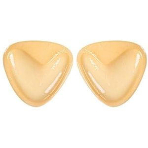 QEOTOH Besneeuwde kleverige beha-inzetstukken, borstversterkers beha push-up pads, waterdichte siliconen beha pad dubbelzijdige zelfklevende insert, zelfklevend, Skin2, 13*12.8*4*4cm