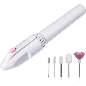 5 in 1 MINI elektrische nagelboorset manicure pedicure slijpen polijsten nagelkunst schuren vijl pen gereedschap machine