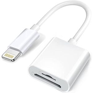 Wahbite - Lightning naar SD TF-kaartlezer - Geheugenkaartadapter - 2 in 1 - Plug and Play