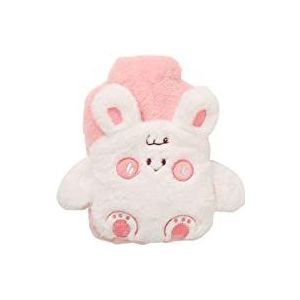 DieffematicRSD Warmwaterkruik Warmwaterkruik Warmwaterzak PVC for pijnverlichting Grote capaciteit Geurloos pak Nek Schouder Voetenwarmer (Color : White)