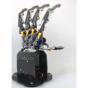 Robotarm/Elektronica Bouwpakket Bionische Robot Claw met Base/Manipulator Accessoires/DIY (Kleur: Linkerhand Gemonteerd)