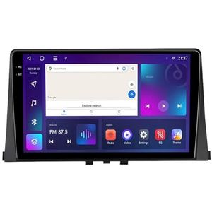 Android 14 Bluetooth autoradio voor Citroen Berlingo/Peugeot Partner Rifter 2018-2020 9 Inch 2 Din Car Stereo Radio met CarPlay AHD Omgekeerd beeld Bedieningselementen op het stuur(S3 2G+32G)