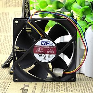 DS08025R12HP015 8025 8cm 12V 0.25A 4-wire PWM temperature control chassis fan