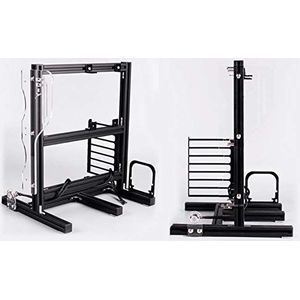 Lazmin112 Open verticaal computerrek, mini-ATX/M-ATX/ITX DIY frame met frame van aluminiumlegering overklokken ATX moederbord ATX-behuizing voor computer met open hemelframe (zwart)