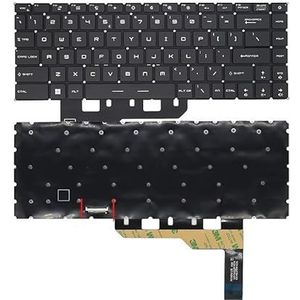 Laptoptoetsenbord voor MSI GS66 GE66 P66 GP66 voor Stealth voor NSK-FFBBN voor FFABN V19422EK1 V194222AK1 9Z.NJ2BN.A1D RGB-achtergrondverlichting(US RGB Backlit)