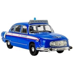 Schaal Automodel 1:43 Voor Tatra 603 Klassieke Politieauto Collectible Model Speelgoed Geschenken Jongens Statische Display Cars Replica