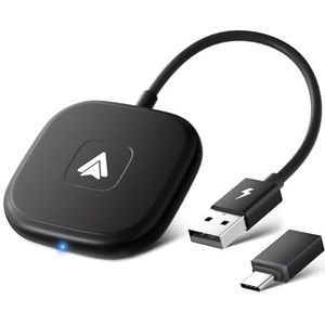 Draadloze Android Auto Adapter - Wireless Dongle voor Car System Radio's Met OEM Wired Auto, Compatibel Met 98% van de Autoradio's