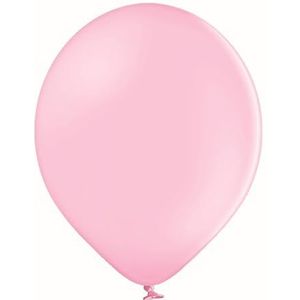 P'TIT CLOWN - 22423 - Verjaardagsballonnen - Set van 10 - Ø 30 cm - Natuurlijke latex - Baldruche, Opblaasbaar - Decoratie voor babyshower, Bruiloft, Verloving, Babyshower, Doop - Lichtroze