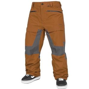 Volcom - Skibroek / Snow Rnge Stretch Gore-tex Caramel Heren - Maat S - Beige