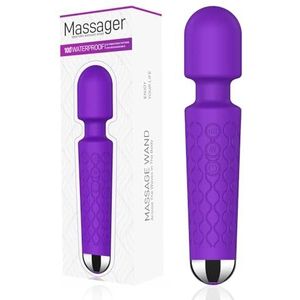 Personal Wand Sex Toys Vibrator | Clitoris Stimulator Vibrators for Her | Sex toy for her | Personal Wand Massager Woman | 20 patterns and 8 speeds of fun | Quiet | Toys for female adults (Purple)