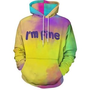 Street Hiphop Urban Fashion Hoodie Voor Heren, Lace Up Spring Street Outdoor Top, Lange Mouwen Verdikking Hoodies(Yellow,6XL)